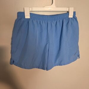 Nike Light Blue Athletic Shorts with Elastic Waist